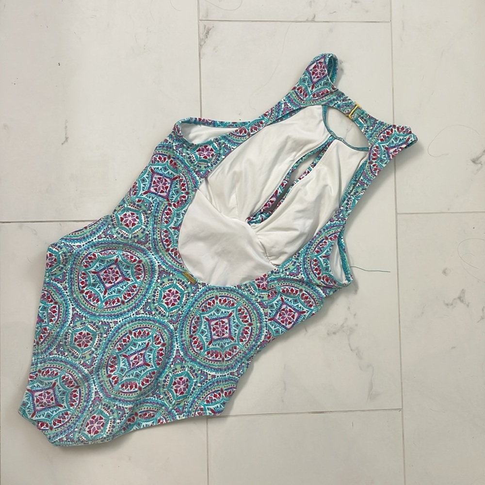 Helen Jon Mandala swimsuit one piece size M paisley - Picture 5 of 7